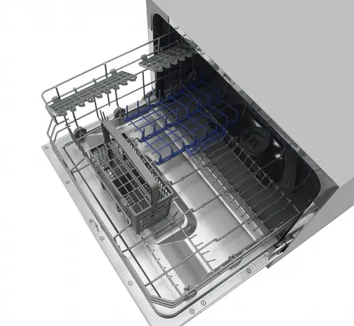 Посудомоечная машина Hansa Hansa настольная, 6 комплектов A+, 55 см, дисплей, серебристый - фото 2