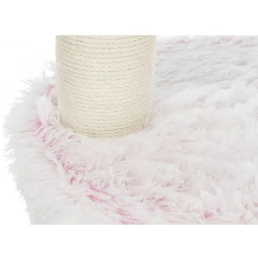 Дряпка-будиночок Trixie Harvey для котів джут/плюш біло-рожева 54х40х73 см [CD] - фото 4