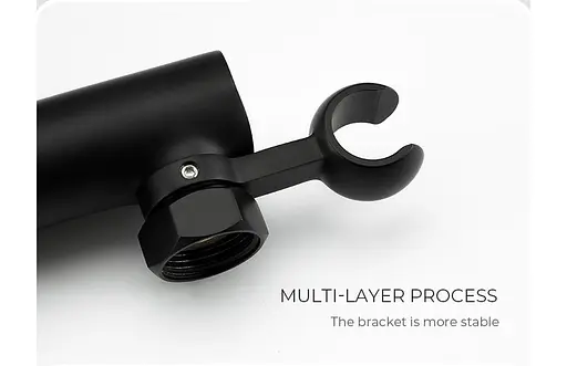 Змішувач для гігієнічного душу зовнішнього монтажу 150 мм Gappo G2003-6, чорний/хром, Чорний матовий - фото 6