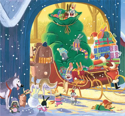 Зайченята на санчатах. Шалена різдвяна історія - фото 8