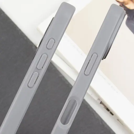 Чехол Epik TPU Transparent + Colour 1.5 мм для Apple iPhone 16, 6.1 Серый - фото 4