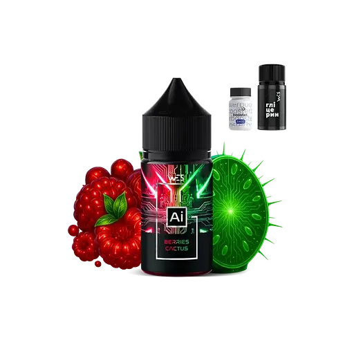 Набор компонентов для самозамеса солевой заправки WES AI 30 мл Berries Cactus Ягоды Кактус, 0-65 мг (18143) - фото 2