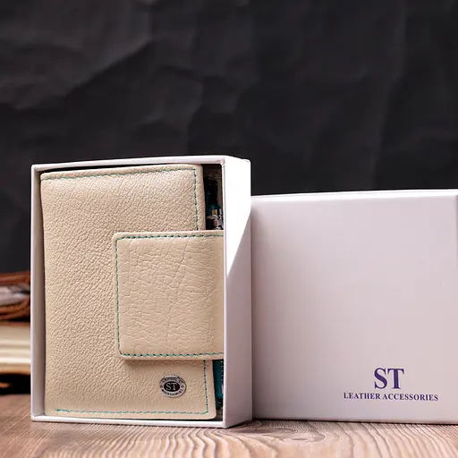 Кожаный женский кошелек ST Leather 9х12х1.5 см acs0028363 - фото 9