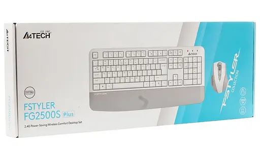 Комплект (Клавіатура та Миша) A4Tech Fstyler FG2500S Plus White - фото 8