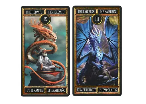 Карты Таро Fournier Дракон (Dragon Tarot by Anne Stokes) (ВР_КТД) - фото 2