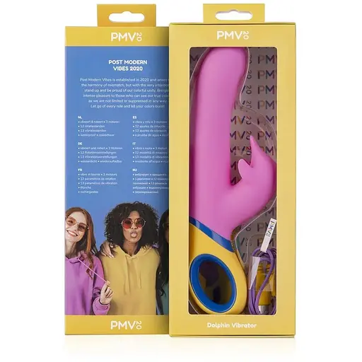 Вібратор-кролик PMV20 Dolphin Vibrator Ротація стовбура подвійна стимуляція - фото 10