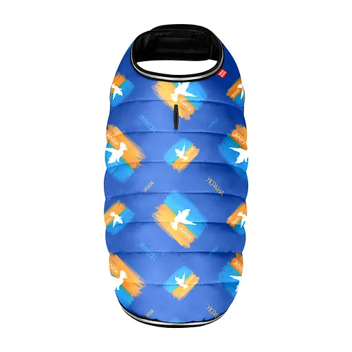 Курточка-накидка для собак Waudog Clothes, рисунок "Знамя", S, А 32 см, B 41-51 см, С 25-35 см [CD] - фото 3