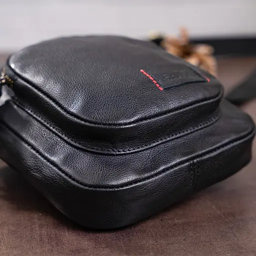 Сумка кожаная мужская SHVIGEL 20х18х3 см sum0012774 - фото 8