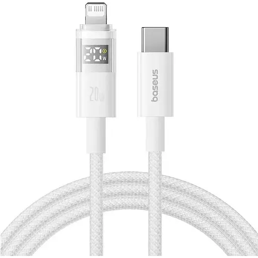 Кабель Baseus Display 2 Fast Charging Data Cable USB-C to USB-C 100W 1 м Білий