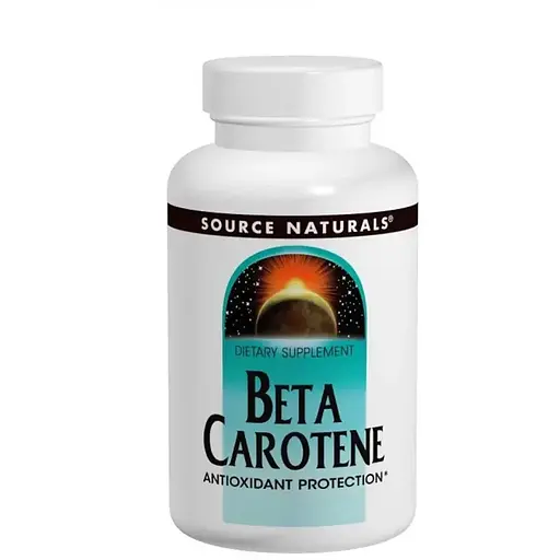 Витамины и минералы Source Naturals Beta Carotene 25000 IU, 100 капсул - фото 1