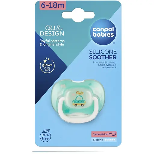Пустушка Canpol babies Toys силіконова симетрична 6-18 міс. в асортименті (23/292) - фото 8