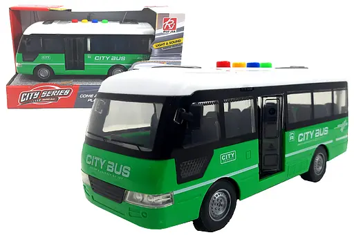 Автобус инерционный, озвученный, со светом RJ5502