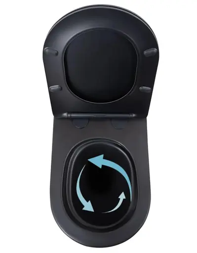 Унитаз подвесной Qtap Scorpio Ultra Quiet, с сиденьем Slim Duroplast/Soft-close/Quick Release QT14332380AMB - фото 5