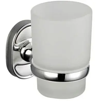 Склянка з тримачем Frap скло F1906 1/80 хром - фото 1