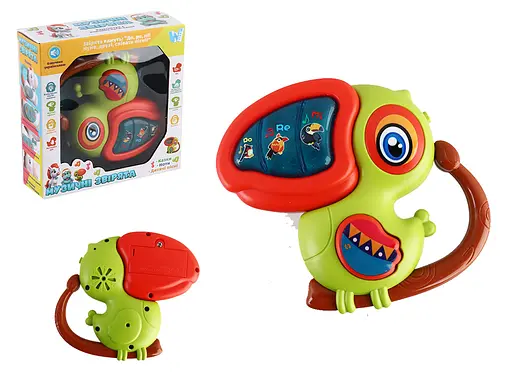 Музична іграшка WToys "Пташка" озвучена українською мовою, підсвічування, ноти, казки, пісні W-02655