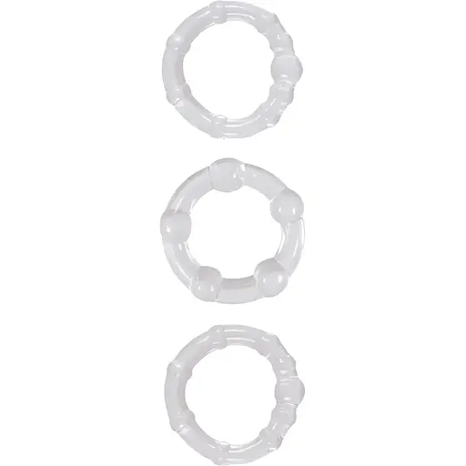 Набор эрекционных колец NS Novelties Renegade Intensity Rings 3 шт. прозрачный