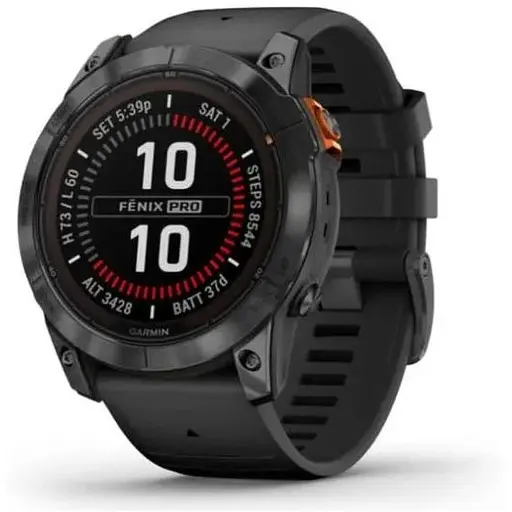 Смарт-часы Garmin Fenix ​​7X Solar Slate Gray w. Black Band (010-02778-00/01) - фото 2