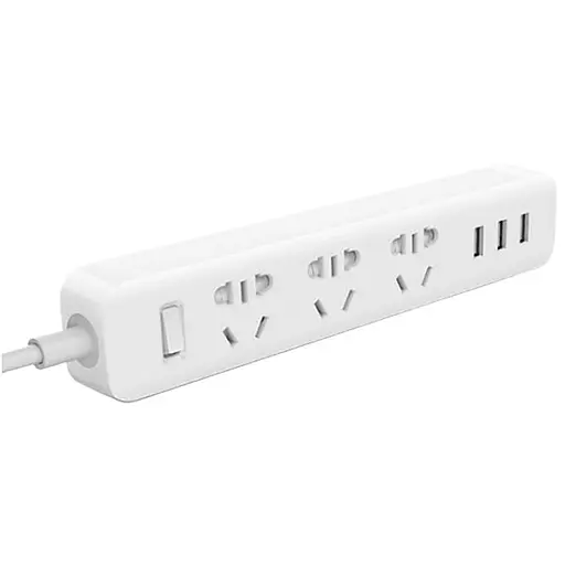 Мережевий фільтр Xiaomi Mi Power Strip White (3 розетки + 3 USB) (6934177700866) - фото 2