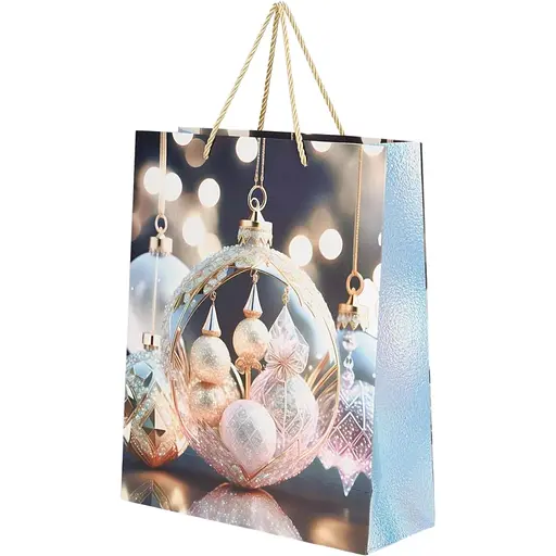 Пакет подарунковий новорічний Кульки YY050926 Різнокольоровий (NY) - фото 1