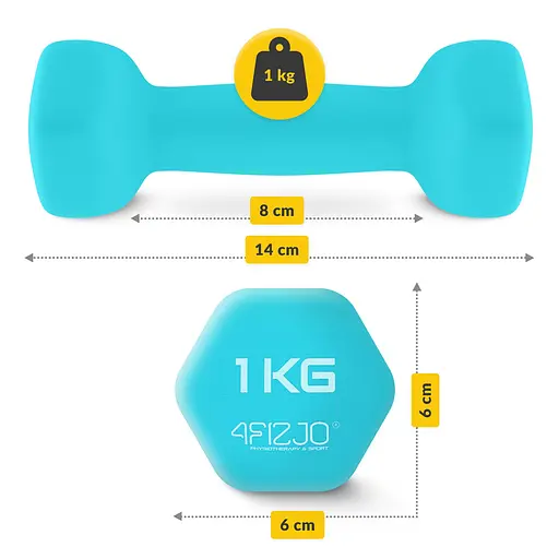 Набор гантелей виниловых 4FIZJO Classic 12 кг со стойкой (P-5905973403238) - фото 6