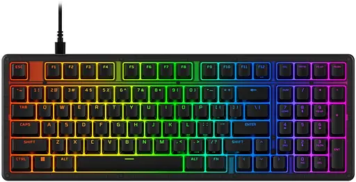 Клавіатура HyperX Alloy Origins 2 1800 103key Red USB-A Hot-Swap EN/UA RGB Black (B4QS4AA) - фото 1