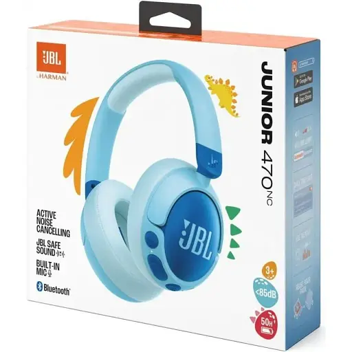 Наушники с микрофоном JBL Junior 470NC Blue (JBLJR470NCBLU) - фото 8