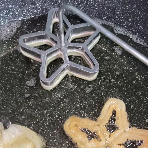 Формочки для хвороста хрустиков вафельного печенья из жидкого теста с бабочкой 4 шт. в наборе (толщина 1.8 см), Kitchen Master Серый 86769 - фото 10