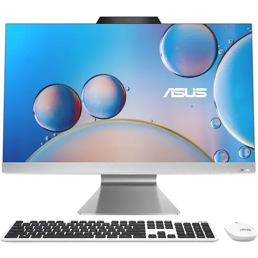 Комп'ютер персональний моноблок Asus M3702WFAT-WPF0030 27" FHD AG Touch AMD R5-7520U 8GB F1TB UMA WiFi кл+м Без ОС білий