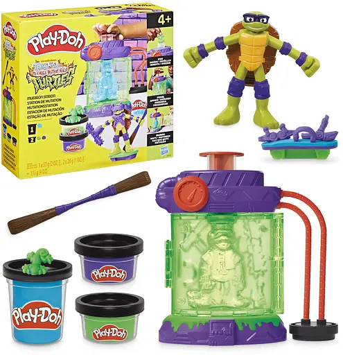 Набор для творчества Hasbro с массой для лепки Черепашки-ниндзя Play-Doh: Мутационная станция (G0557) - фото 3