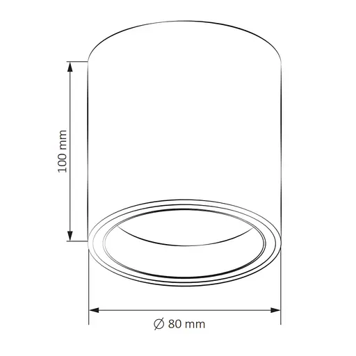 Точковий світильник Polux Goldlux 323651 Falco GU10 1x10W IP20 BK - фото 5