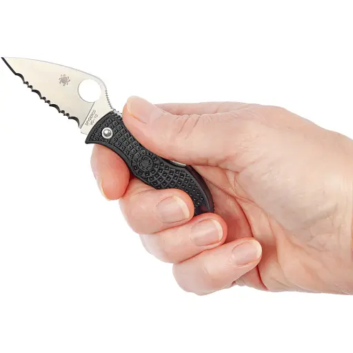 Нож Spyderco Manbug Lightweight Leaf Serrated - фото 5