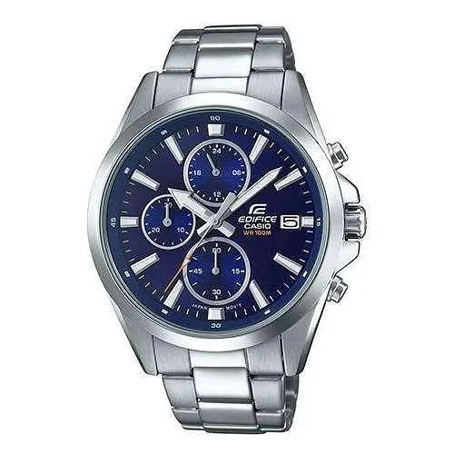 Мужские наручные часы Casio Edifice EFV-560D-2AVUEF оригинальные японские со стальным браслетом