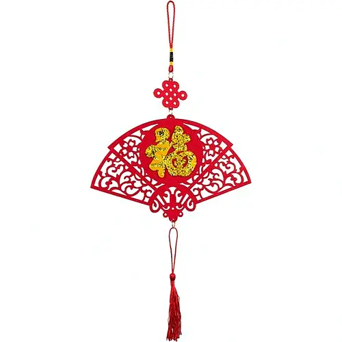 Декор подвесной Веер красный - фото 1