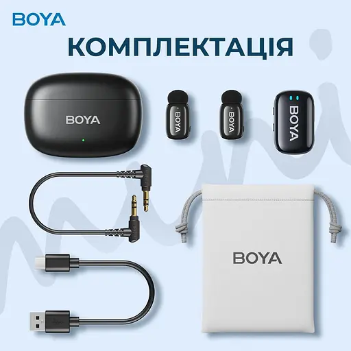 Мікрофон Boya mini-18 TRS for camera Black (mini-18) - фото 15