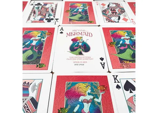 Карты игральные United States Playing Card Company Bicycle Mermaid (red) (02457-1) - фото 3