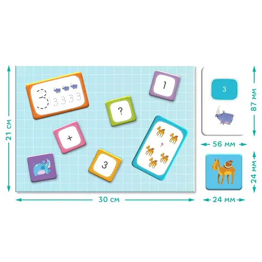 Развивающая магнитная игра "Математика" DoDo 200215, 139 эл - фото 4
