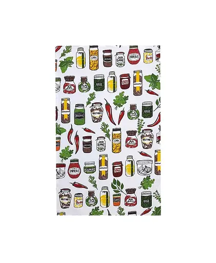 Кухонний рушник Прованс Спеції, 56х33 см, білий з жовтим (21895) - фото 2