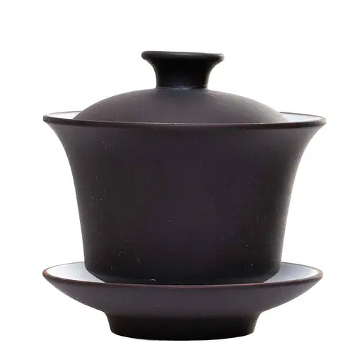 Гайвань из Иссинской глины с белой глазурью 60 мл Рыжий - фото 8