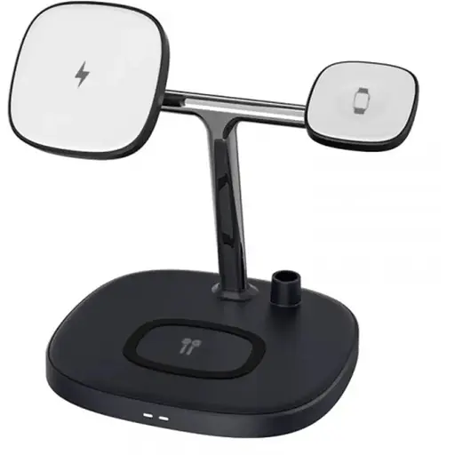 Бездротове зарядне для годинника телефона навушників 4-в-1 WiWU M8 - фото 1