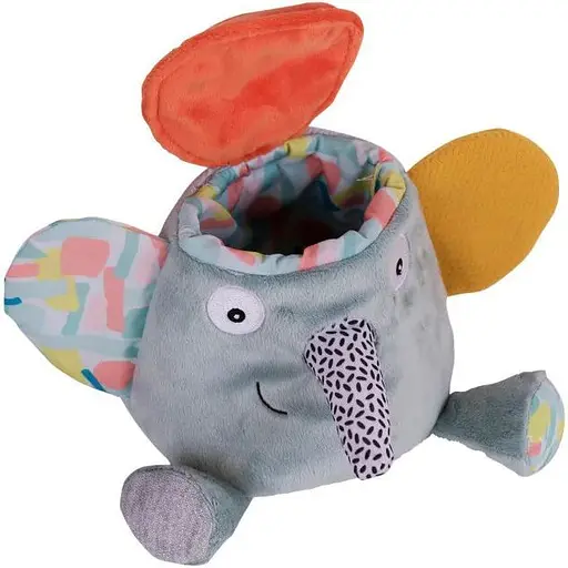 Игрушка мягкая развивающая Ebulobo Слон 20 см (E80004) - фото 4
