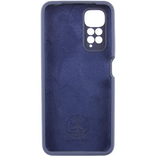 Чохол Silicone Cover Lakshmi Full Camera (AAA) для Xiaomi Redmi Note 11 (Global) / Note 11S Темно-синій / Midnight blue - фото 3