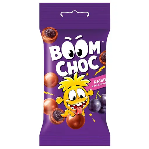 Драже Boom Choc Изюм в молочном шоколаде 45 г