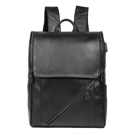 Кожаный городской рюкзак для ноутбука John McDee 30.5х40.5х12 см sum0028440 - фото 1