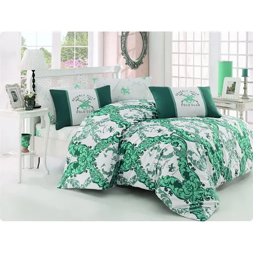 Комплект постільної білизни Beverly Hills Polo Club Євро Зелений 000165534