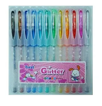 Набор гелевых ручек с блеском, 12 цветов, GB-205-12