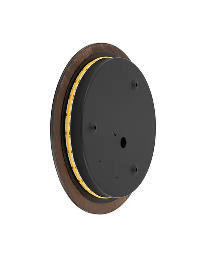 Бра, настенный светильник Nowodvorski 11290 Ring Timber M LED 1x10W 3000K 130Lm IP20 коричневый - фото 5