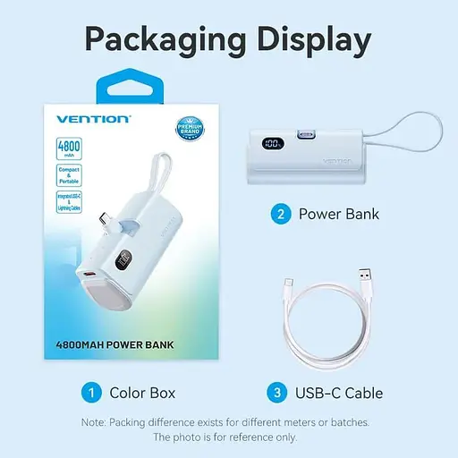 Павербанк Vention Blue 4800 mAh / 22.5 Вт (FHQL0) - фото 10