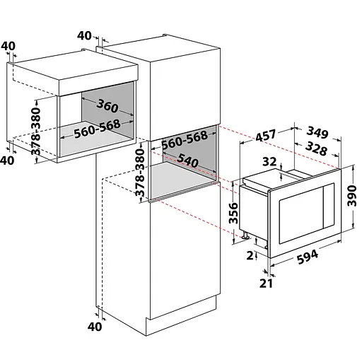 Встраиваемая микроволновая печь Whirlpool WMF200G на 20 л с автопрограммами - фото 6