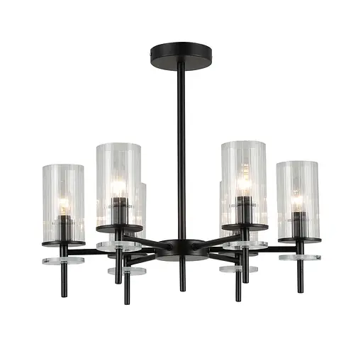 Люстра Ardero BL1760-1 CHICAGO під лампу чорний - фото 1