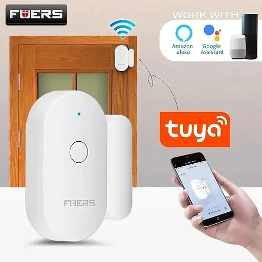 Wi-Fi датчик открытия дверей и окон Fuers WIFID01, сообщения на смартфон - фото 4